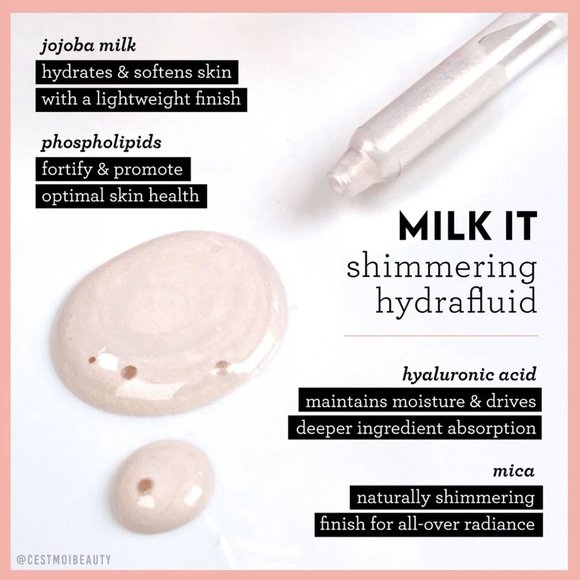 3/$20 Lotion highlight MILK IT Shimmer Hydrafluid BNIB - Picture 2 of 2